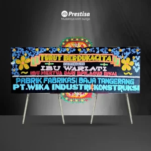 Karangan Bunga Papan Dukacita - Double - Medan - 15