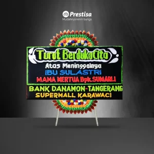 Karangan Bunga Papan Dukacita - Single - Bengkulu - Duka Cita - 15