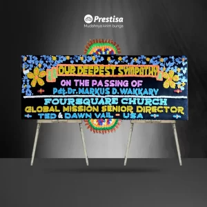 Karangan Bunga Papan Dukacita - Single - Bengkulu - Duka Cita - 17