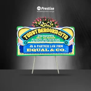 Karangan Bunga Papan Dukacita - Single - Padang - 14