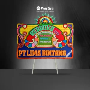 Karangan Bunga Papan Dukacita - Double - Pakal Pinang - Duka Cita - 07