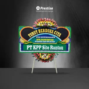 Karangan Bunga Papan Dukacita - Double - Pakal Pinang - Duka Cita - 09