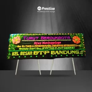 Karangan Bunga Papan Dukacita - Double - Medan - 11