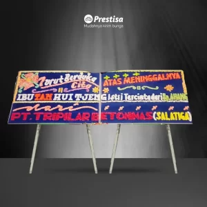 Karangan Bunga Papan Dukacita - Double - Pekanbaru - 07