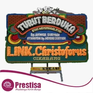 Karangan Bunga Papan Dukacita - Single - Padang - 11