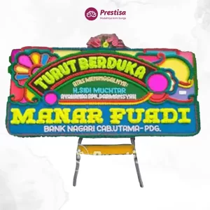 Karangan Bunga Papan Dukacita - Single - Padang - 09