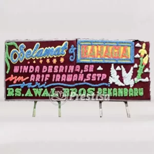 Karangan Bunga Papan Wedding - Double - Batam - 20