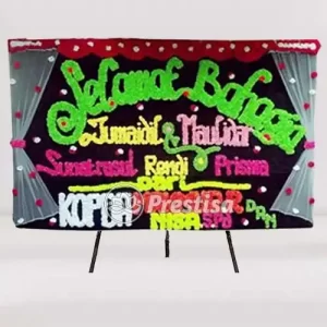 Karangan Bunga Papan Wedding - Single - Lubuklinggau - 04