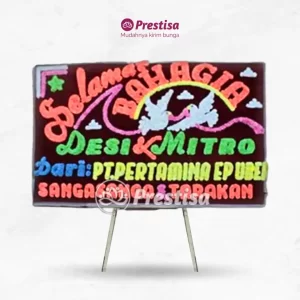 Karangan Bunga Papan Wedding - Single - Pangkal Pinang - 19