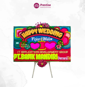 Karangan Bunga Papan Wedding - Single - Padang - 13