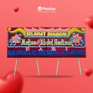 Karangan Bunga Papan Wedding - Double - Tanjung Pinang - 12