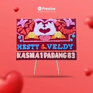 Karangan Bunga Papan Wedding - Single - Pekan Baru - 20