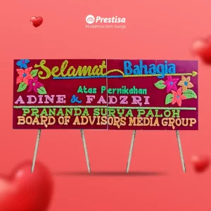 Karangan Bunga Papan Wedding - Double - Pangkal Pinang - 26