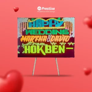 Karangan Bunga Papan Wedding - Single - Jambi - 18