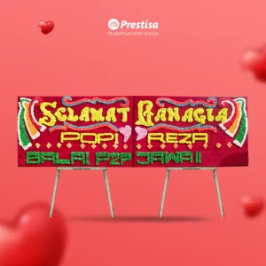 Karangan Bunga Papan Wedding - Single - Jambi - 19