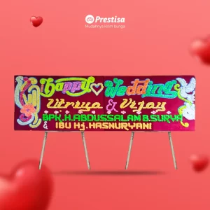 Karangan Bunga Papan Wedding - Single - Jambi - 20