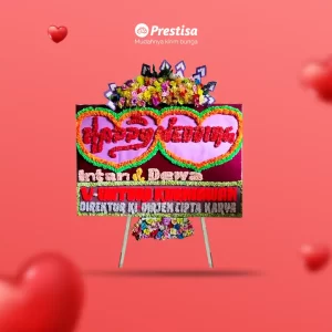 Karangan Bunga Papan Wedding - Single - Medan - 20