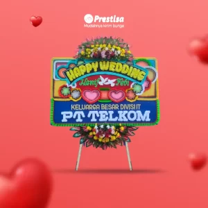 Karangan Bunga Papan Wedding - Single - Padang - 18