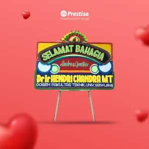 Karangan Bunga Papan Wedding - Single - Padang - 12
