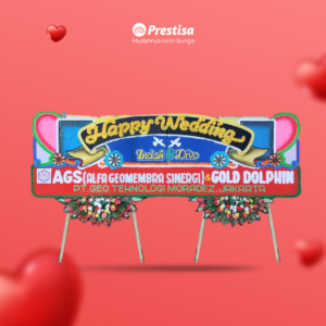 Karangan Bunga Papan Wedding - Double - Padang - 15