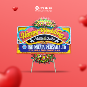 Karangan Bunga Papan Wedding - Single - Padang - 16
