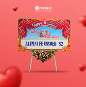 KARANGAN BUNGA PAPAN – WEDDING – SURABAYA – NEW -  15