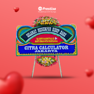 Karangan Bunga Papan Wedding - Single - Padang - 010