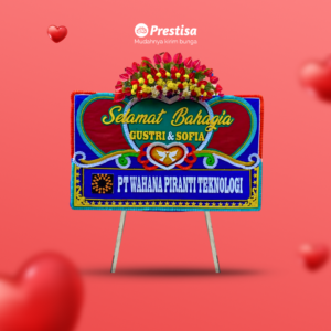 Karangan Bunga Papan Wedding - Single - Padang - 11