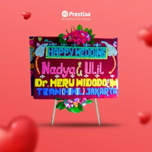 Karangan Bunga Papan Wedding - Single- Lubuklinggau - 13