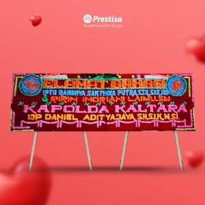 Karangan Bunga Papan Wedding - Double - Pekan Baru - 18