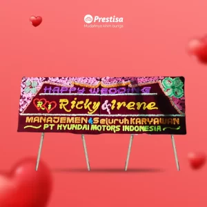 Karangan Bunga Papan Wedding - Single - Jambi - 11