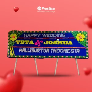 Karangan Bunga Papan Wedding - Single - Jambi - 13