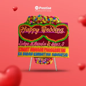 Karangan Bunga Papan Wedding - Single - Jambi - 12
