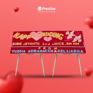 Karangan Bunga Papan Wedding - Double - Pangkal Pinang - 11