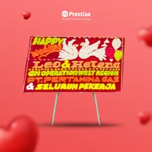 Karangan Bunga Papan Wedding - Single - Pangkal Pinang - 13