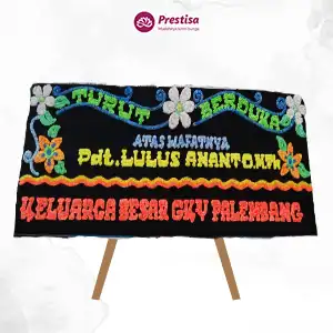 Karangan Bunga Papan Dukacita - Single - Bengkulu - Duka Cita - 07