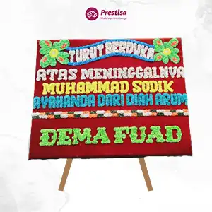Karangan Bunga Papan Dukacita - Single - Dumai - Duka Cita - 04