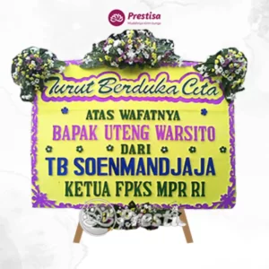 Karangan Bunga Papan Dukacita - Cilacap - PROMO - 002