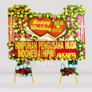 Karangan Bunga Papan Wedding - Tegal - PROMO - 003
