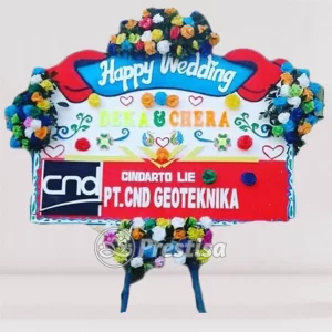Karangan Bunga Papan Wedding - Tegal - PROMO - 007