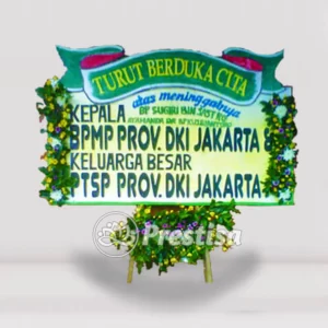 Karangan Bunga Papan Dukacita - Kebumen - PROMO - 011