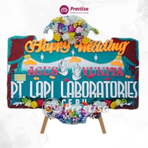 Karangan Bunga Papan Wedding - Kebumen - PROMO - 011