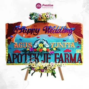 Karangan Bunga Papan Wedding - Kebumen - PROMO - 012