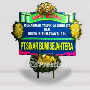 Karangan Bunga Papan Wedding - Kebumen - PROMO - 002