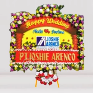 Karangan Bunga Papan Wedding - Kebumen - PROMO - 003