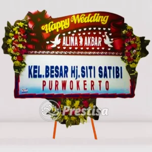 Karangan Bunga Papan Wedding - Kebumen - PROMO - 004