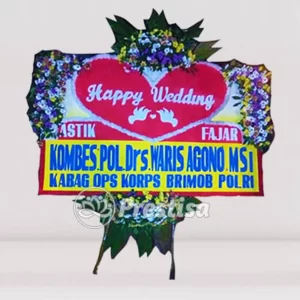 Karangan Bunga Papan Wedding - Kebumen - PROMO - 005
