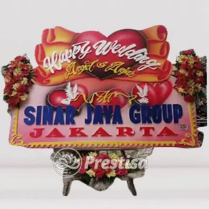 Karangan Bunga Papan Wedding - Kebumen - PROMO - 006