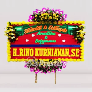 Karangan Bunga Papan Wedding - Kebumen - PROMO - 007