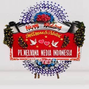 Karangan Bunga Papan Wedding - Kebumen - PROMO - 008